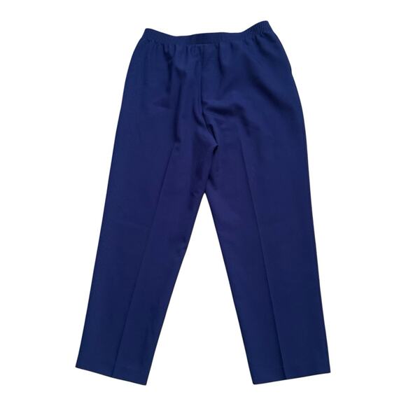 ALIA Womens Size 16 Blue 100% Polyester Pull On High Rise Pants 27" Inseam - Picture 2 of 4